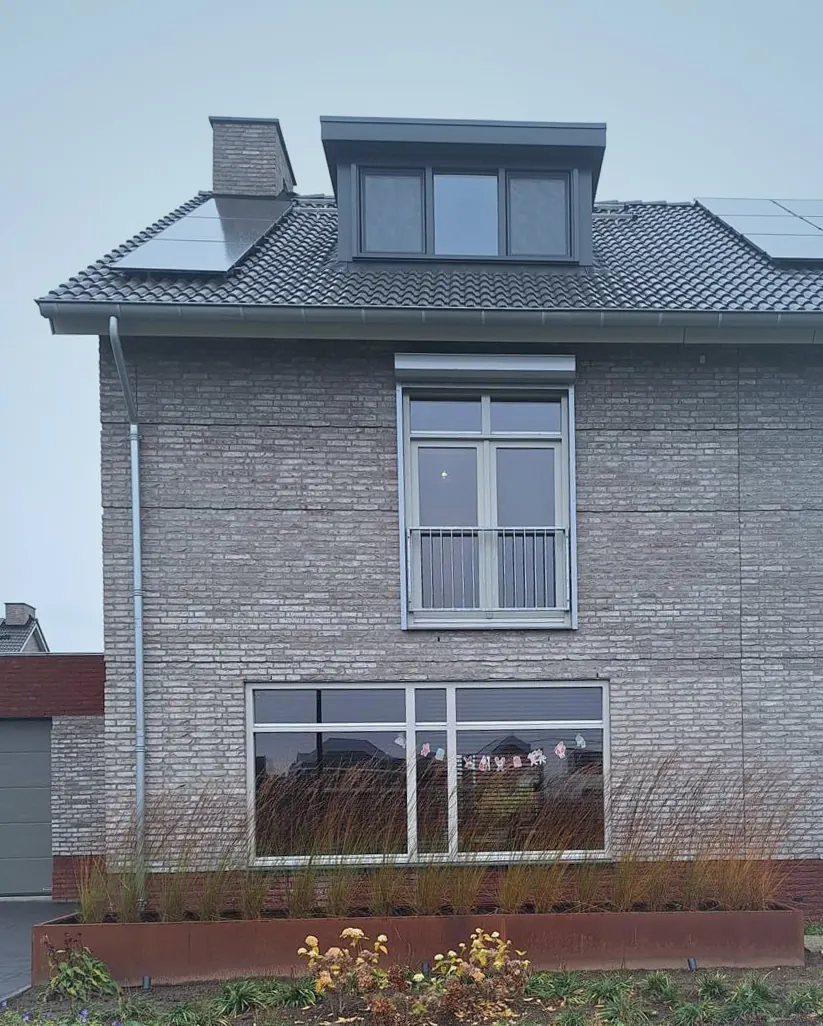 Veranda met glaswanden